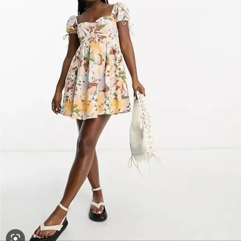 Abercrombie & Fitch Floral Mini Dress - Multicolor